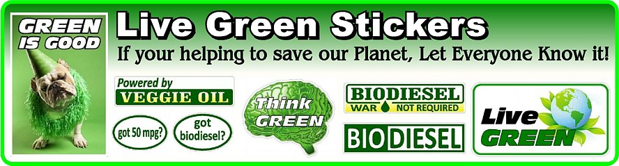 Bio Diesel Green Decals