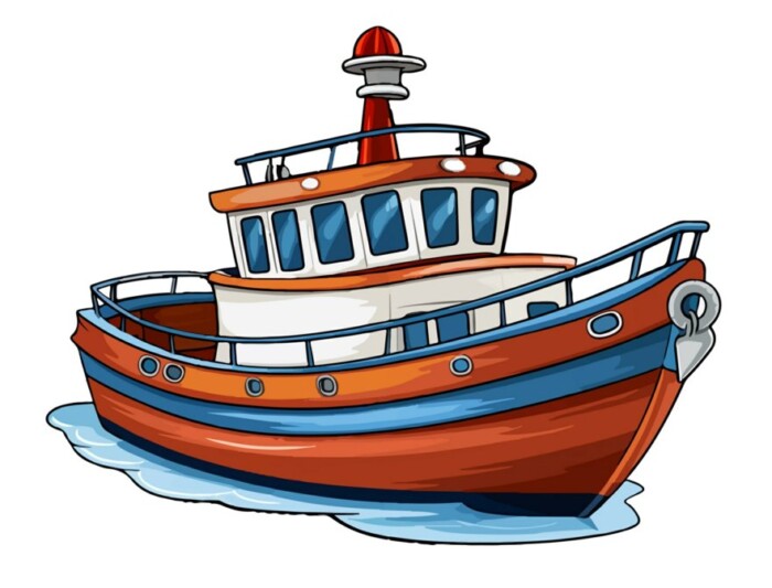 cartoon-boat-sticker - Pro Sport Stickers