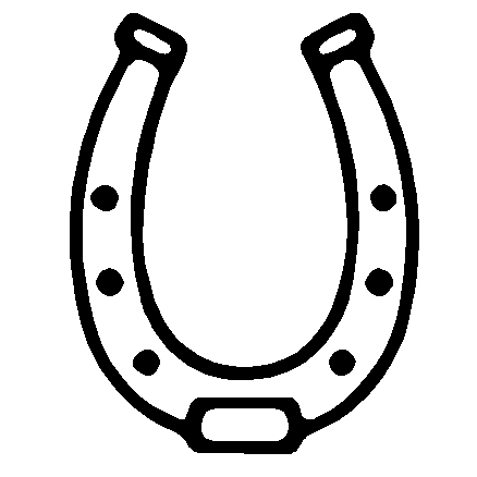 Horse Shoe vinyl decal - Pro Sport Stickers