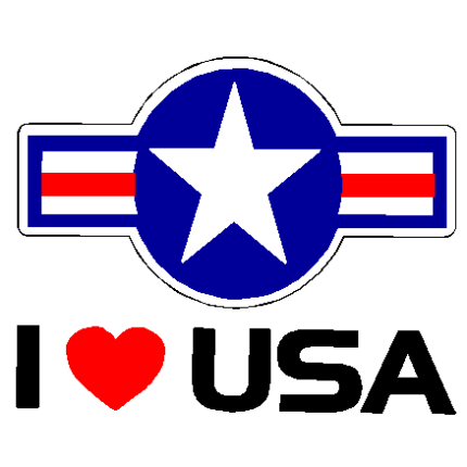 I Love USA Logo - 399