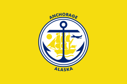 Alaska Anchorage City Flag Decal