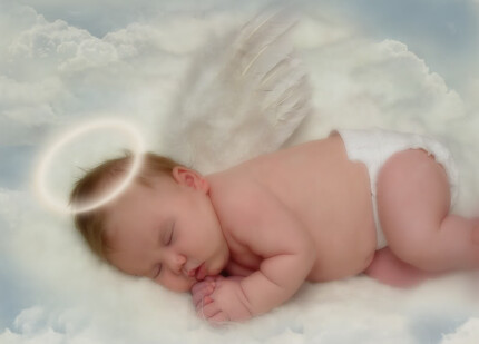 Angel Baby Photo Sticker