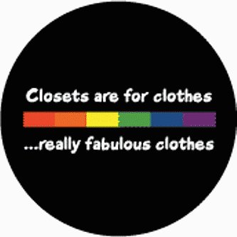 Closets are for Clothes Rainbow Pride Bar Sticker