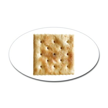 cracker oval sticker