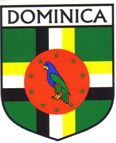 Dominica Flag Crest Decal Sticker