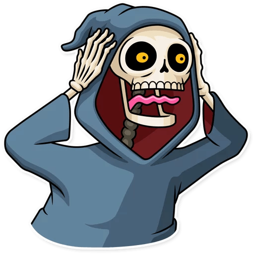 friendly death_grim reaper sticker 3