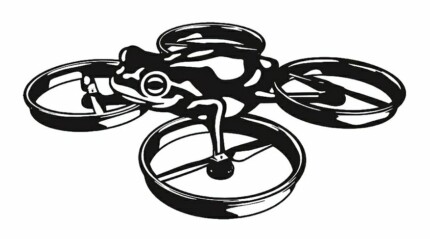 frog drone decal