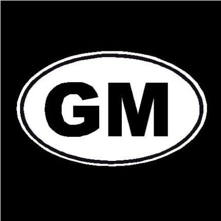 GM Oval Decal