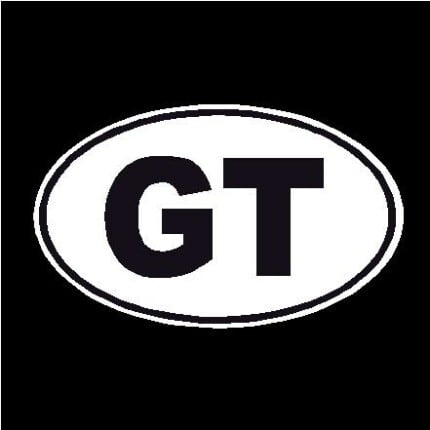 GT Oval Decal