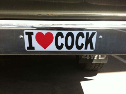 I Love Cock Bumper Sticker