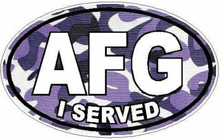 I Served AFG FILLS Camo Purple