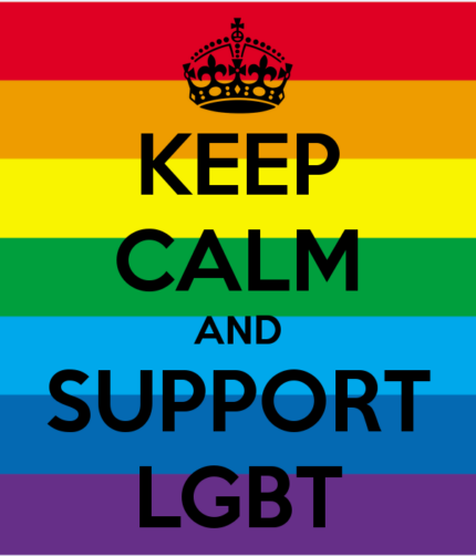 keep calm and support LGBT Sticker 2