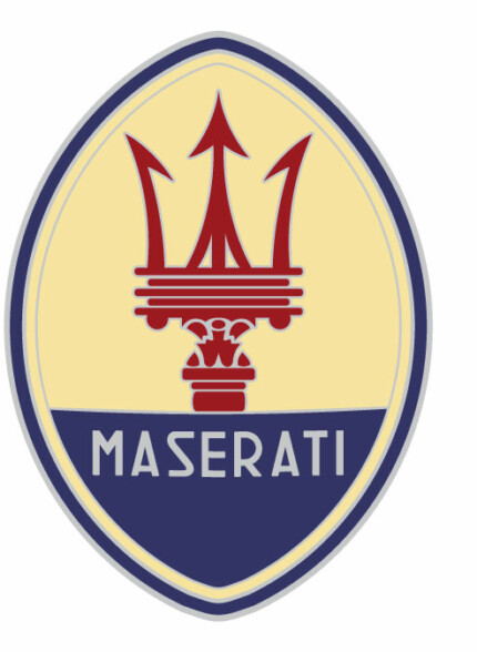 Maserati Logo Color Decal 3