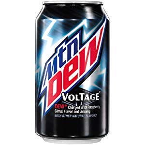 mountain dew VOLTAGE can shaped sticker