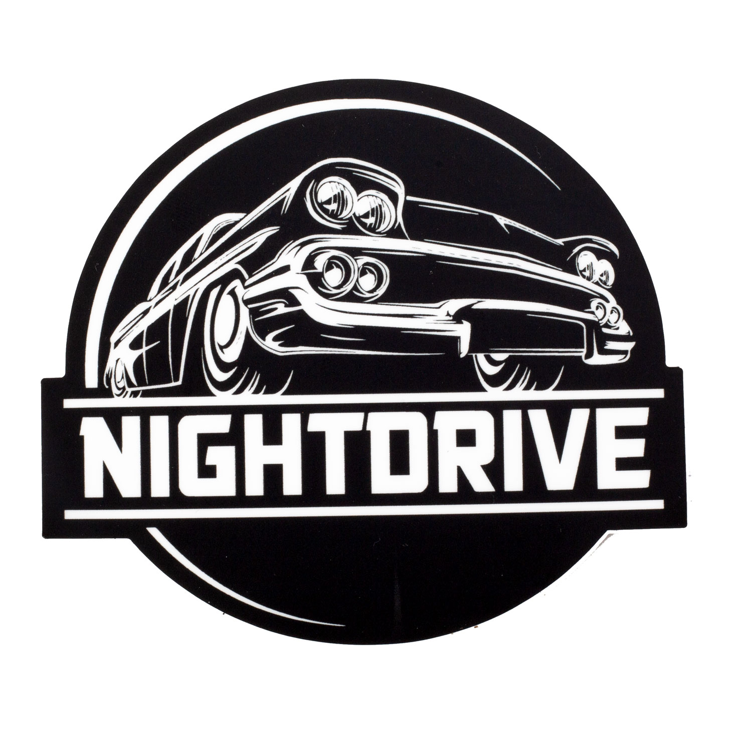 NIGHTDRIVE B&W AUTO STICKER - Pro Sport Stickers