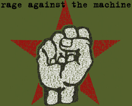 Rage Against the Machine 2 Color Band Decal