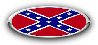 rebel flag oval 3d looking decal