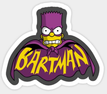 SIMPSON The Bartman Sticker