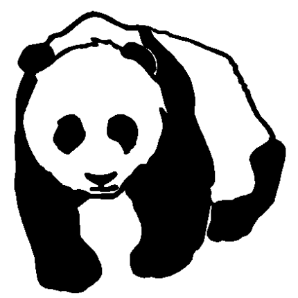 Panda vinyl decal