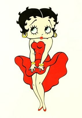 Betty Boop Cartoon Sticker