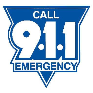911 Emergency Decal