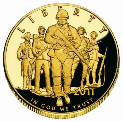 Army Commemorative Coin Design Sticker