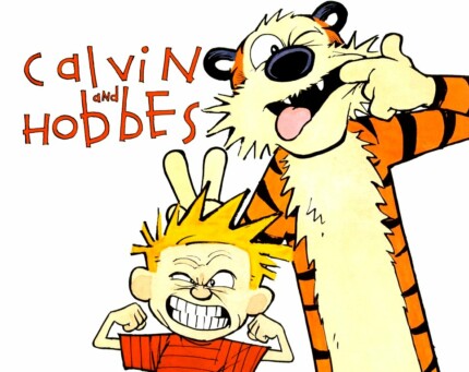 Calvin and Hobbes Rectangular Color Stickers 03