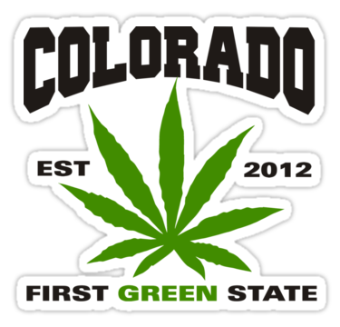 Colorado first green state sticker