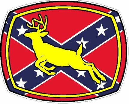 Deer Logo - REBEL FLAG