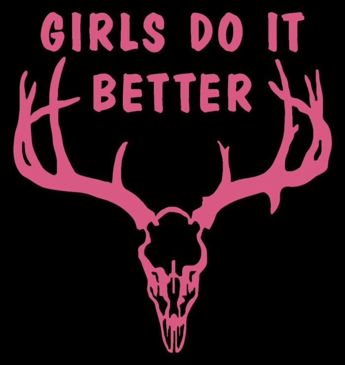 GIRLS DO IT BETTER DEER HUNTING DECAL - Pro Sport Stickers
