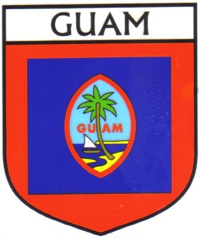 Guam Flag Crest Decal Sticker