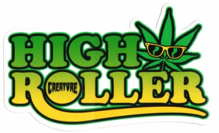 high roller weed sticker