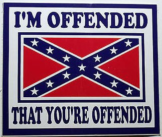i am offended that your offended rebel flag sticker