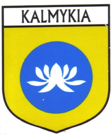 Kalmykia Flag Crest Decal Sticker