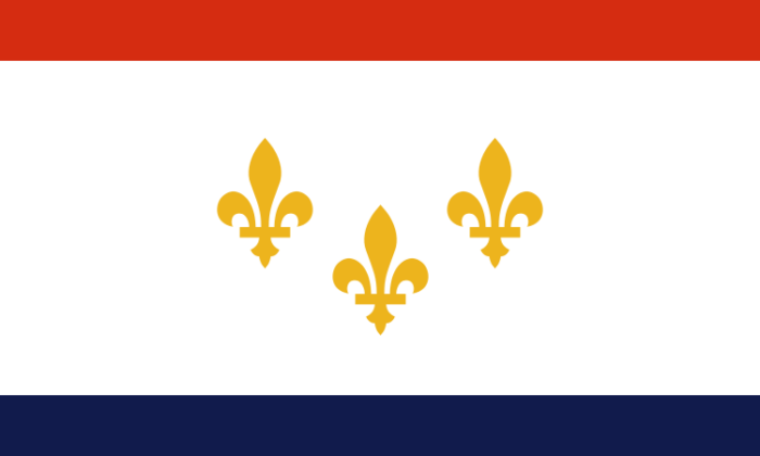 Louisiana New Orleans City Flag Decal
