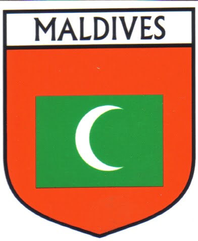 Maldives Flag Crest Decal Sticker