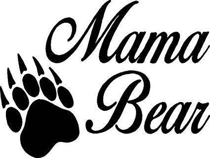 MOMMA BEAR CHICK DECAL CLAW