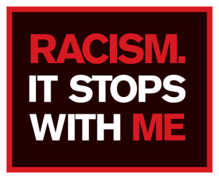 racism stops with me sticker