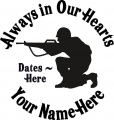 Always in Our Hearts Soldier Sticker 2