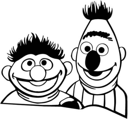 Bert & Earnie Sticker