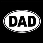 Dad Oval Decal
