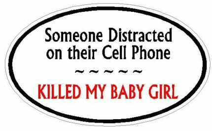DISTRACTED DRIVER OVAL - Baby Girl