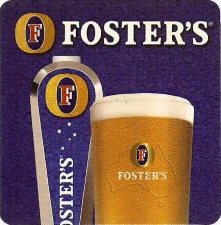 Fosters Import Coaster Sticker