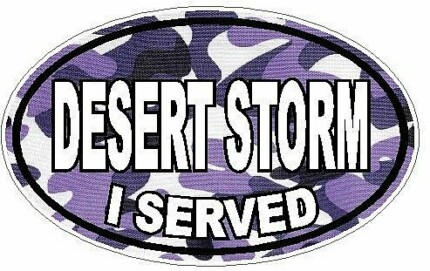 I Served Desert Storm FILLS Camo Purple