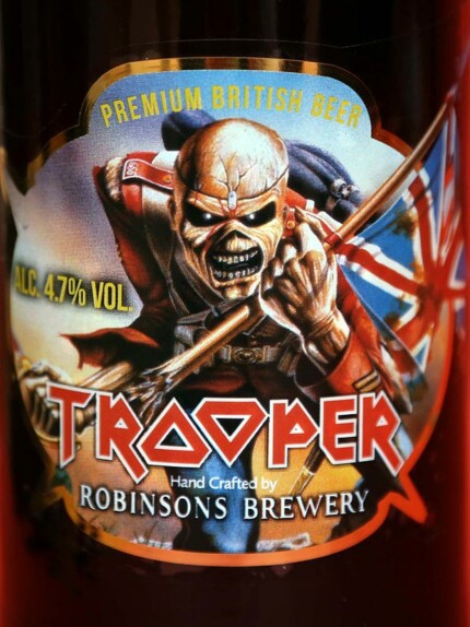 Iron Maiden Beer Bottle Logo Sticker Trooper
