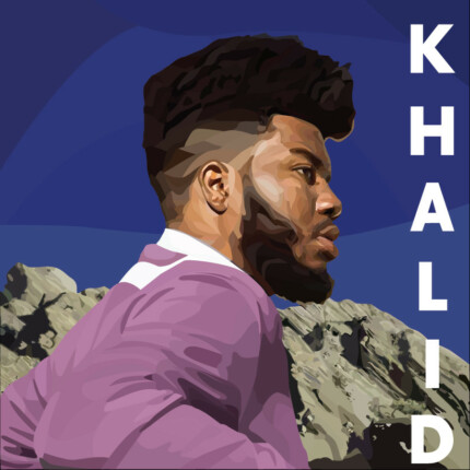 KHALID RAP MUSIC ALBUM COVER STICKER 2