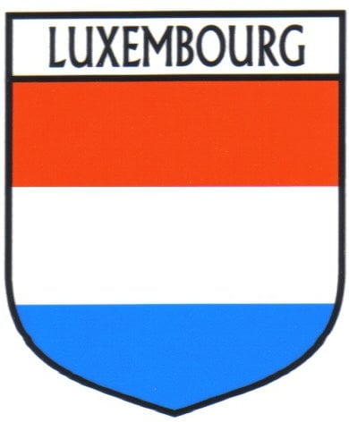 Luxembourg Flag Crest Decal Sticker