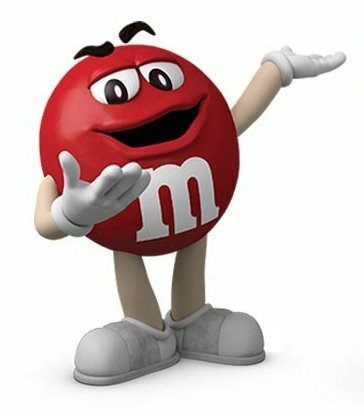 Red and Yellow M&M Decal / Sticker 58