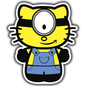 Minion Kitty Sticker 3