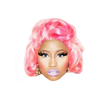 Nicki-Minaj-face band sticker